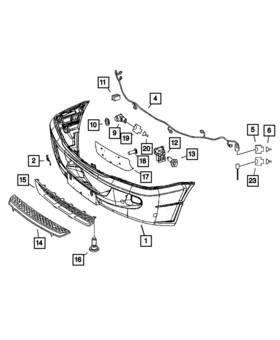1vb09p01aa Mopar Genuine Front Fascia