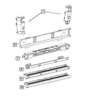 1zu03jxwab Mopar Genuine Rear Fascia