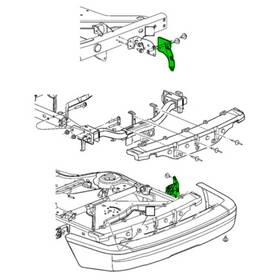 55077569ac Mopar Bumper Cover Bracket Front Left For 2004 2006 Du Dodge