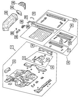 55176241ac Mopar Genuine Under-body Cross-member