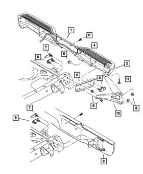 55255904 Mopar Genuine Bumper Cover Right