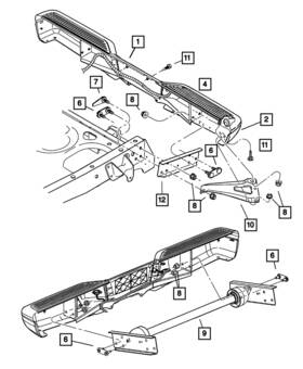 5jn70zspaa Mopar Genuine Bumper - Guard