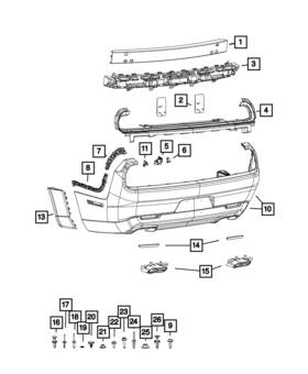 68049489ac Mopar Genuine Fascia Bracket Left