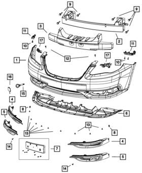 68081883ad Mopar Genuine Fascia Bracket Left