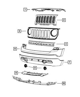 68091537aa Mopar Genuine Front Bumper Fascia Foam