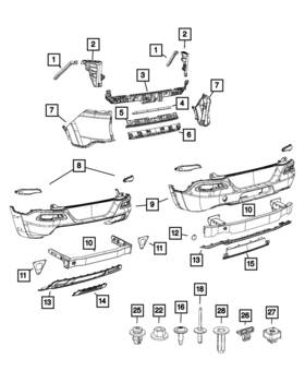 68138417ac Mopar Genuine Fascia Bracket Left