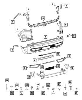 68287860ab Mopar Genuine Fascia Bracket Right