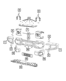 68297573ab Mopar Genuine Bumper Extension Left