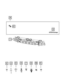 68396400aa Mopar Genuine Front Bumper Mounting Kit
