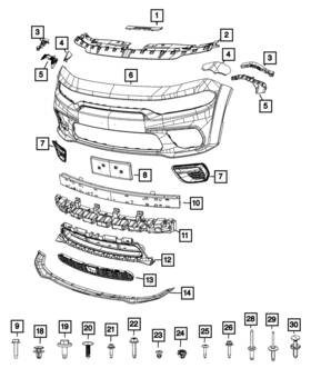 68422103ab Mopar Genuine Fascia To Fender Bracket Left