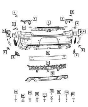 68435026ab Mopar Genuine Fascia To Flare Bracket Right
