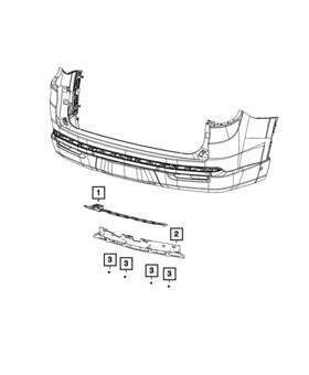 68458293ab Mopar Genuine Fascia Support Bracket