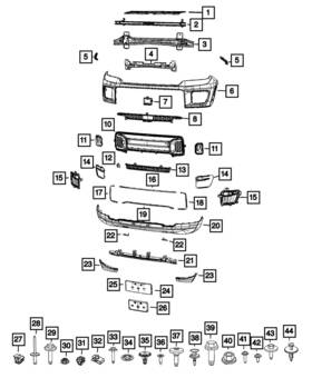 68545003aa Mopar Genuine Fascia Applique