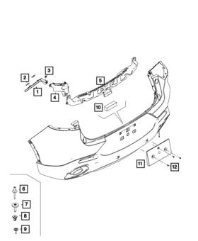 68606946aa Mopar Genuine Fascia Bracket Left