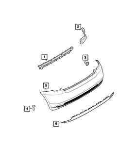 68654998aa Mopar Genuine Fascia Support Bracket