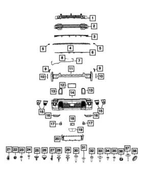 Mopar 68709401ab Genuine Fascia Bracket