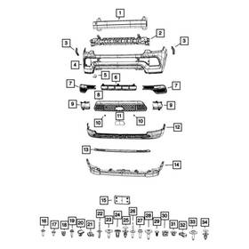 6wr93tzzaa Mopar For Jeep Compass 2022 Tow Eye Cap