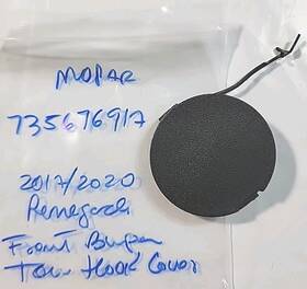 735676917 Mopar Mopar/jeep Front Bumper Tow Hook Cover. Oem New. 2017/2020 Renegade