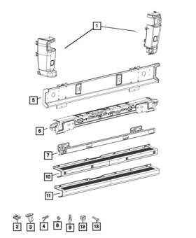 7fm51jxwab Mopar Genuine Bumper Cover Left