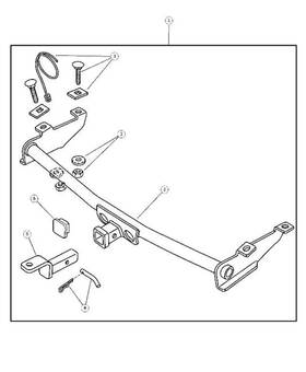 82204630 Mopar Genuine Trailer Hitch Bezel Package