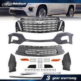 85558116 Motordepot1 Front Bumper Cover Assembly Kit Grille Set Fit For 2022-2024 Chevy Traverse