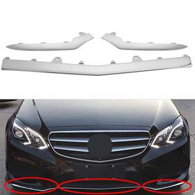 A2188851574 Mpartcare 3pcs Front Bumper Chrome Trim Molding For 2015-2018 Mercedes W218 Cls400 550
