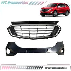 Eot36815e Munirater For Chevy Equinox 2018 2019 2020 Front Upper Bumper Cover And Chrome Grille