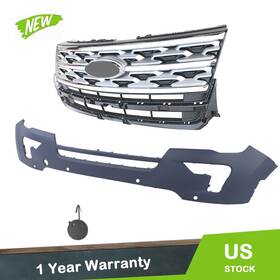 Fo1014131 Munirater Front Upper Bumper Cover Grill Fit For 2018 2019 Ford Explorer Grille