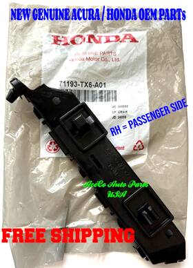 71193tx6a01 New Genuine Honda / Acura Oem Parts Ilx 13-18 2013-2018 Front Bumper Side Support Bracket Filler Rh