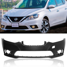 New Primered Front Bumper Cover For 2016 2017 2018 2019 Nissan Sentra