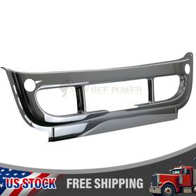 2127299001 Newbee Saf0061 Chrome Front Bumper Center Cover For 2008-2017 Freightliner Cascadia