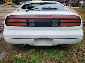 190-58658 Nissan 1990 1996 300zx Manual Coupe Oem Complete White Rear Bumper Assembly