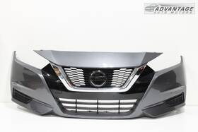 62070-5ee0a Nissan 2020-2022 Versa Front Bumper Cover Panel Gray Metallic With Grille Oem