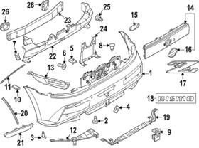 62094-1ma0a Nissan Genuine Bumper Cover Spacer