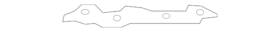 62222-cd001 Nissan Genuine Bumper Cover Mount Bracket