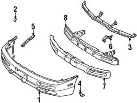 62223-80f00 Nissan Genuine Upper Bracket