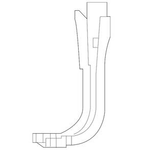 62242-3lm0b Nissan Genuine Bumper Cover Bracket