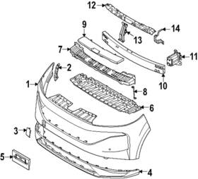 62244-7ba1a Nissan Genuine Side Reinforced