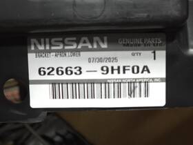 62663-9hf0a Nissan Genuine Oem Lower Apron Bracket 2023-2025 Altima