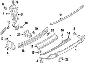 85084-4mt1b Nissan Genuine Bumper Cover