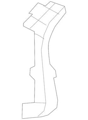 Nissan 85226-6hw0a Genuine Bumper Cover Support Rail