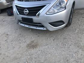 Fbm229km0j Nissan 2015-2019 Versa Front Bumper K23 Silver Without Fog Lamps For Sedan