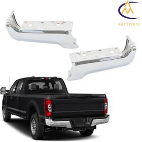 At2374512yt Nurniacl Suit For Ford F-250 F-350 Super Duty 17-22 Pair Of Chrome Rear Bumper Face Bars