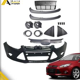 At619097yt Nurniacl Front Grille Fog Lights Assembly And Bumper Cover For Ford Focus 2012 13 14