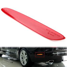 Onegogogo 550755447280 1pc Rear Left Side Bumper Trim Reflector For Jaguar Xj 2010-2017 Red