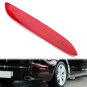 Onegogogo 550755916205 Rear Right Side Bumper Trim Reflector For Jaguar Xj 2010-2017 2016 2012 Red