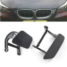 Onlyonee 550754665913 Bumper Headlight Headlamp Washer Cap Cover For Bmw E60 5 Series 2004-2010 Pair
