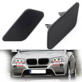 Onlyonee 612345310913 2pcs Bumper Headlight Headlamp Light Washer Cap Cover Fits Bmw X3 F25 2010-2014