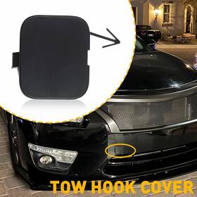 Fzd-lee-29781 Oxilam For 2013-2015 Nissan Altima Front Bumper Tow Hook Eye Cover Cap Black Plastic Us