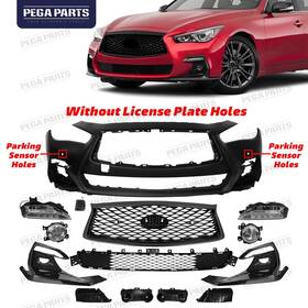If6202613 Pegaparts For 2018-2024 Infiniti Q50 Q50s Sport Front Bumper Grille Fog Light Headlamp Set